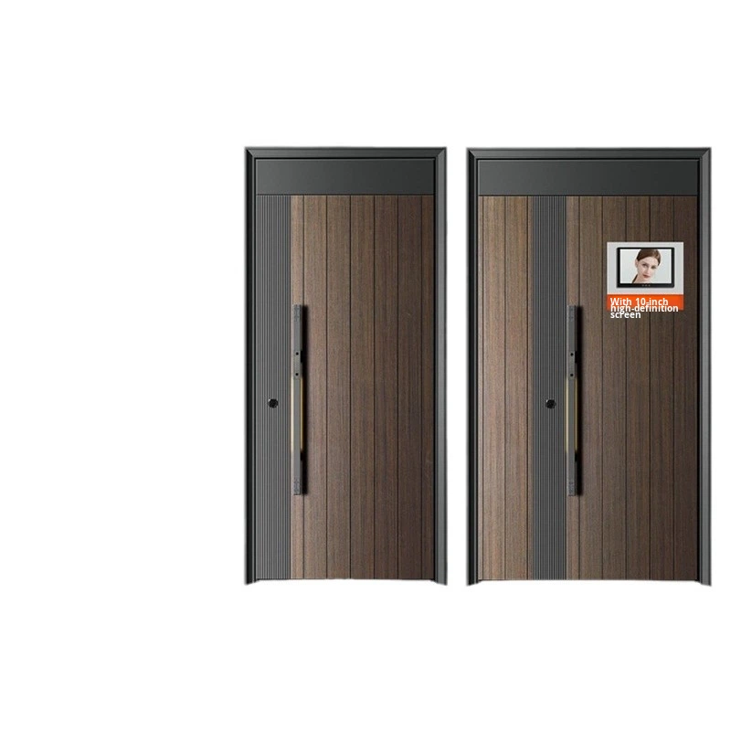 Anti-Theft Entry Door Grade Double Security Door Household Villa Modern Steel Postmodern Design Wholesale