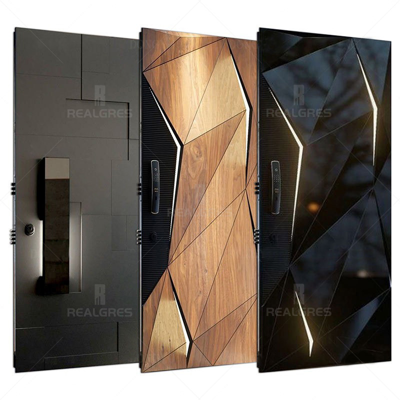 Alucasa Modern Design New Style Entrance Pivot Front Aluminum Door Luxury Villa Modern Glass Door for Houses