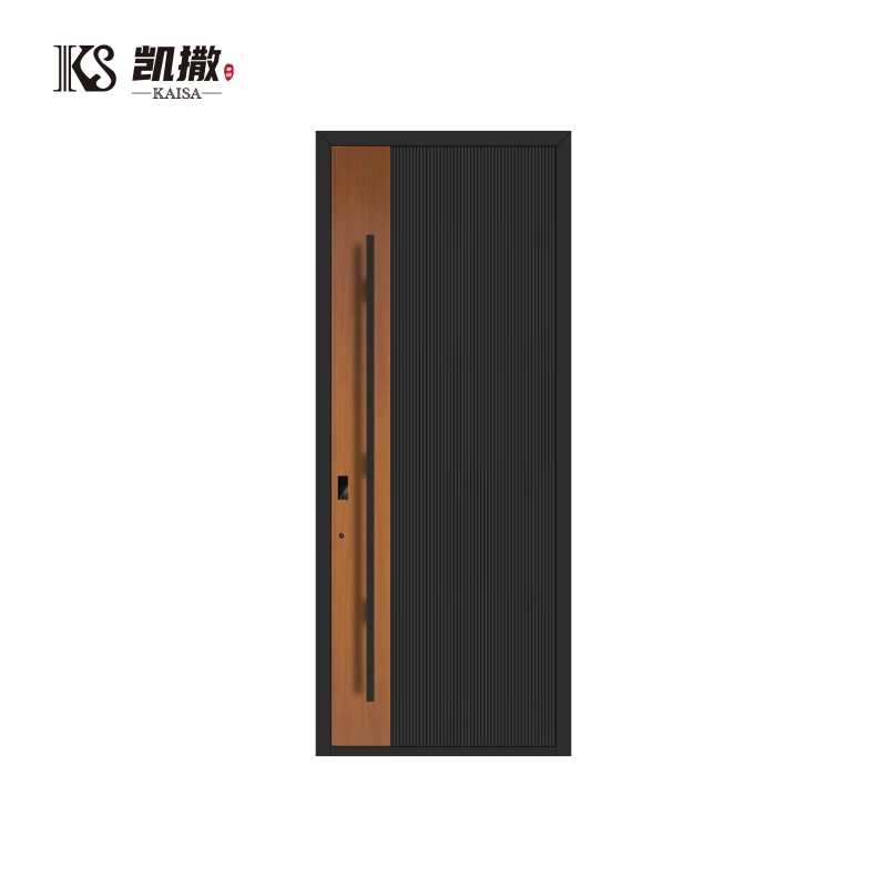 Metal Cast Aluminum Pivot Entrance Door Modern Stainless Steel Front Entry Security Doors For House Exterior