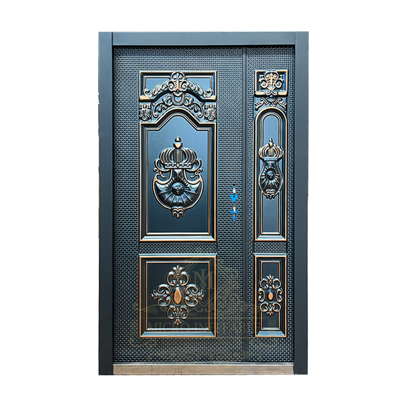 High Quality Main Door Design Front Door for Home Copper Colour Armored Exterior Door