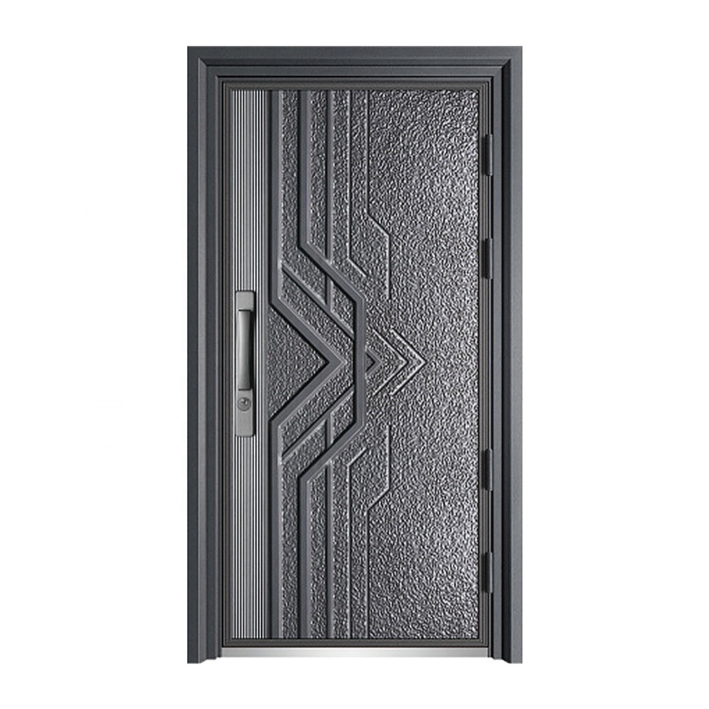 PPD Zinc Alloy Luxury Exterior Entrance Tank Door 3D Facade Heavy Duty Security Door for Apartment and Vila