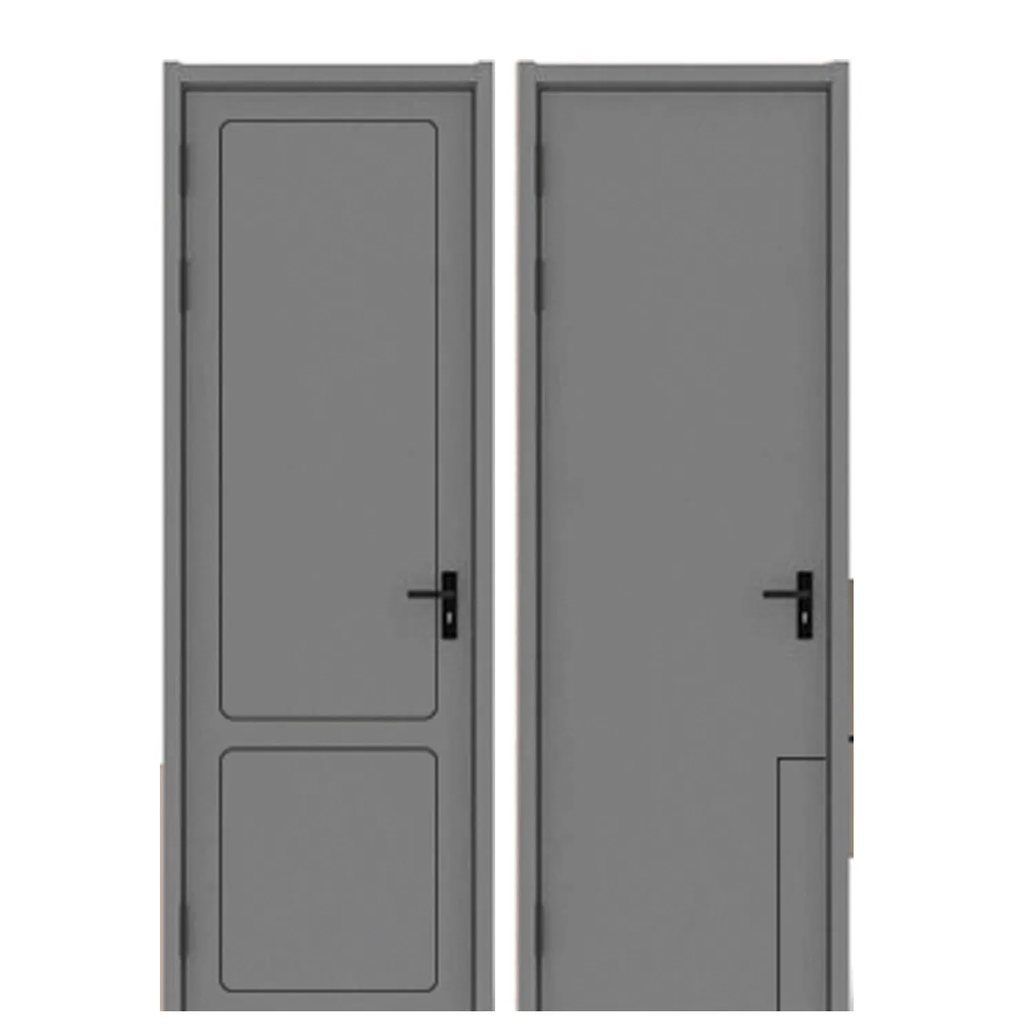 White Doors Entry Security Door WPC Door Waterproof Fireproof for Bathroom