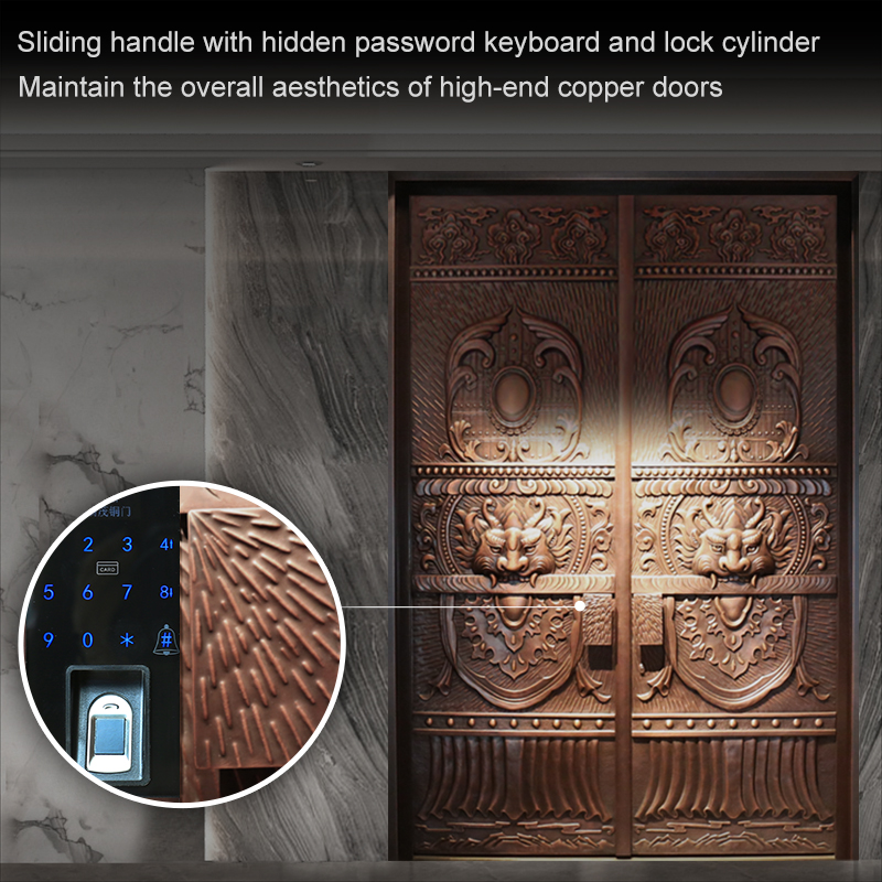 Highend Luxury Bronze Door Main Gate Entrance Security Pure Copper Door