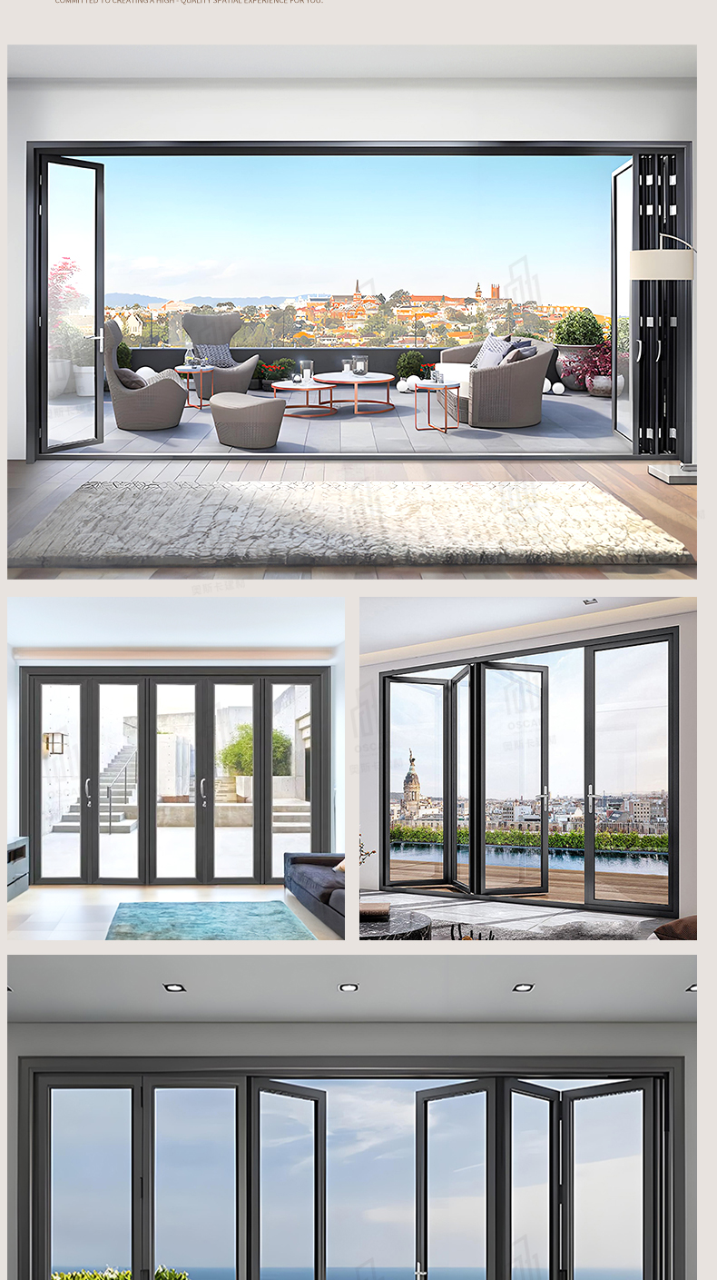 Vertical folding garage door