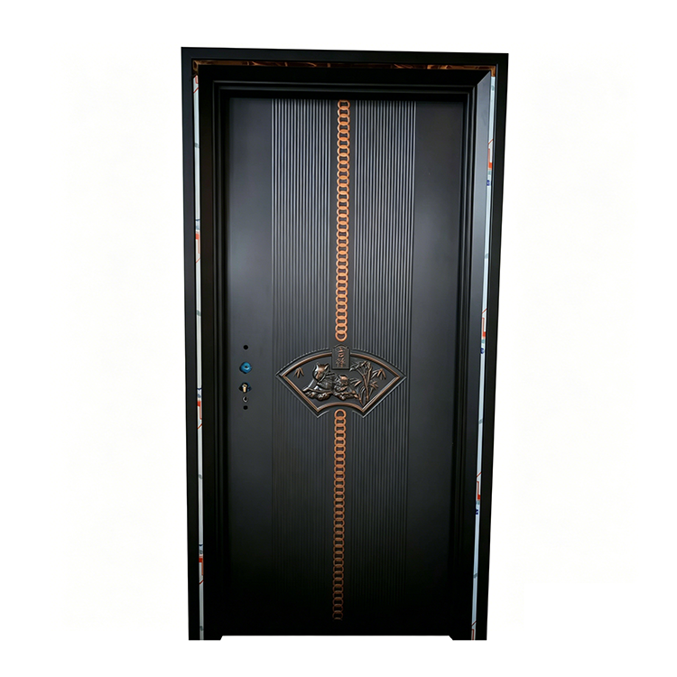 ABYAT Modern Copper Finish Pivot Door Powder Coated Solid Color Metal Door