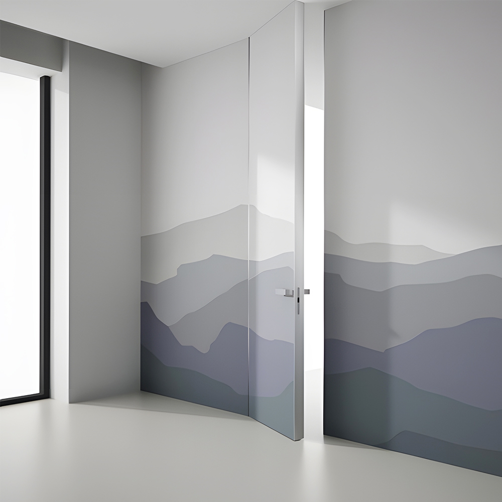 Chantadoor Factory Direct Invisible Flush Door Modern Hidden Wooden Door for Commercial Projects
