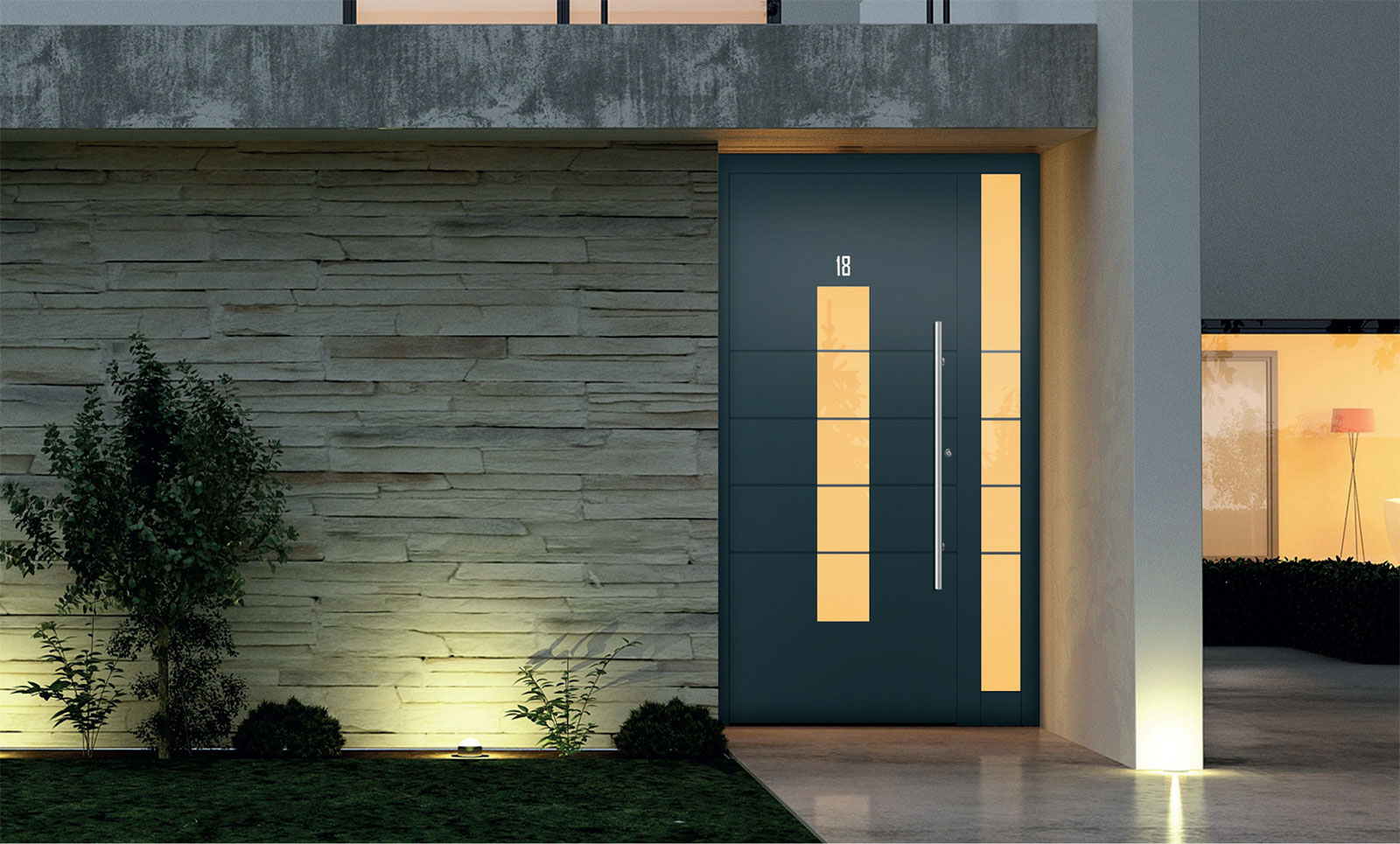 Luxury Modern House Villa Main Entrance Entry Wood Glass Door With Side Lite Design Pivot Wooden Doors