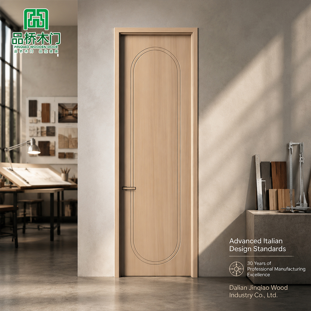 Manufacturer Wholesale Oak Interior Doors With PVC Door Skin Wooding For Interior House Room Doors For A House