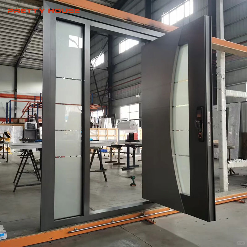 Modern Metal Bulletproof Steel Security Front Steel Doors