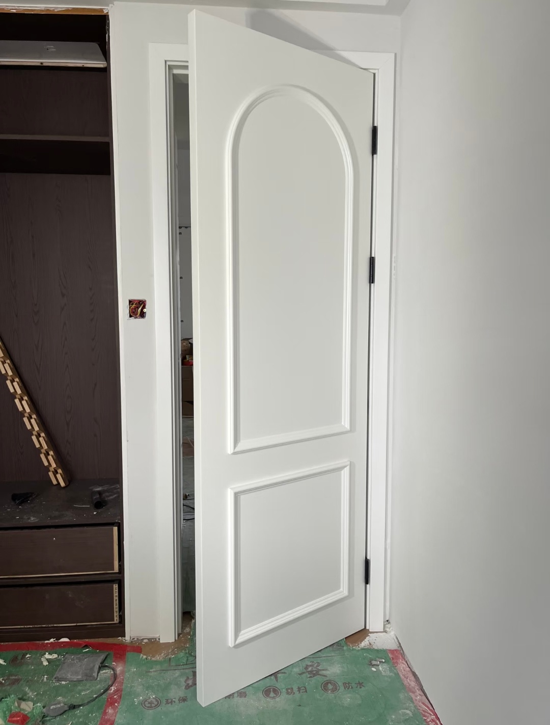 Waterproof Wpc Door Pvc Interior Door Melamine Veneer Door for Houses