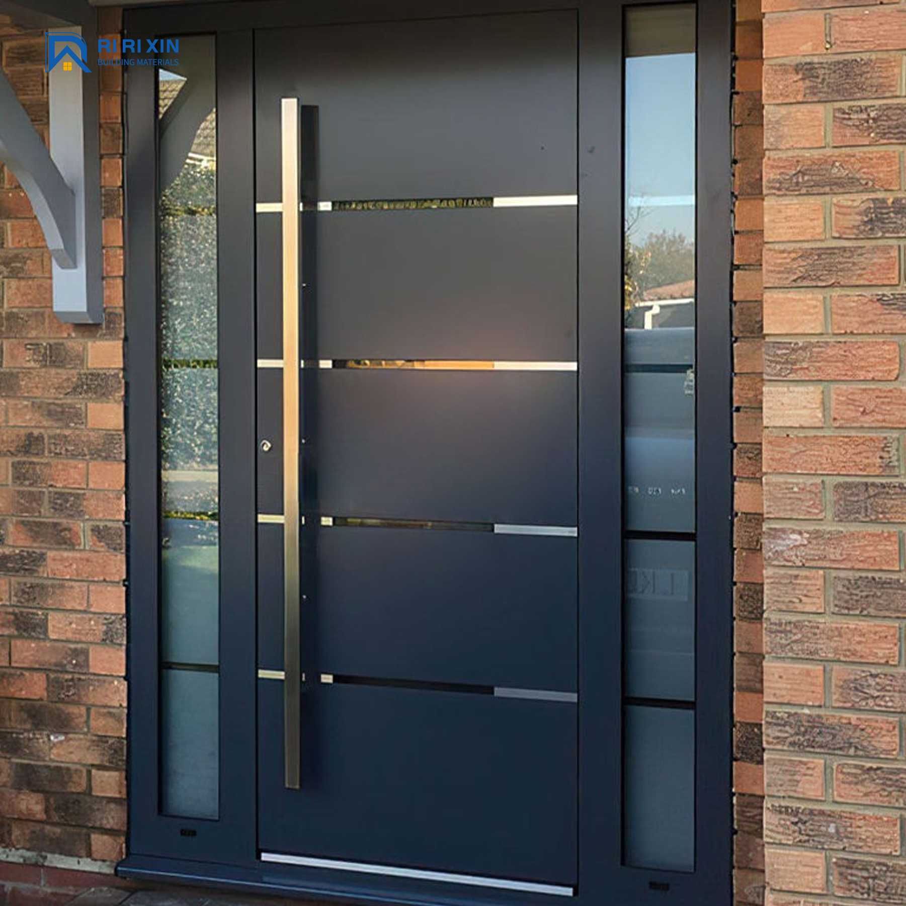 Last Design Luxury Stainless Steel Security Door Entrance Main Modern Exterior Pivot Door Glass Pivot Front Entry Door for House