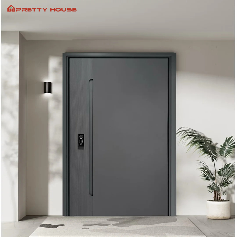 Residential Classic Durable Insulation Indoor Wear Resistant Eco-Friendly Sound Proof WPC Slab Insect Prevent Interior Wood Door