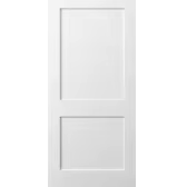 One Single Panel Style Modern Pine &amp; PVC White Primer Eco-Friendly Interior Shaker Door Building Decoration Easy Installation