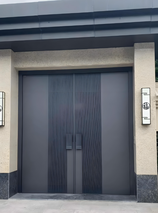 OEM/ODM Armored Exterior AutomaticFactory Custom Size Fire Rated Security Door Design for Villa