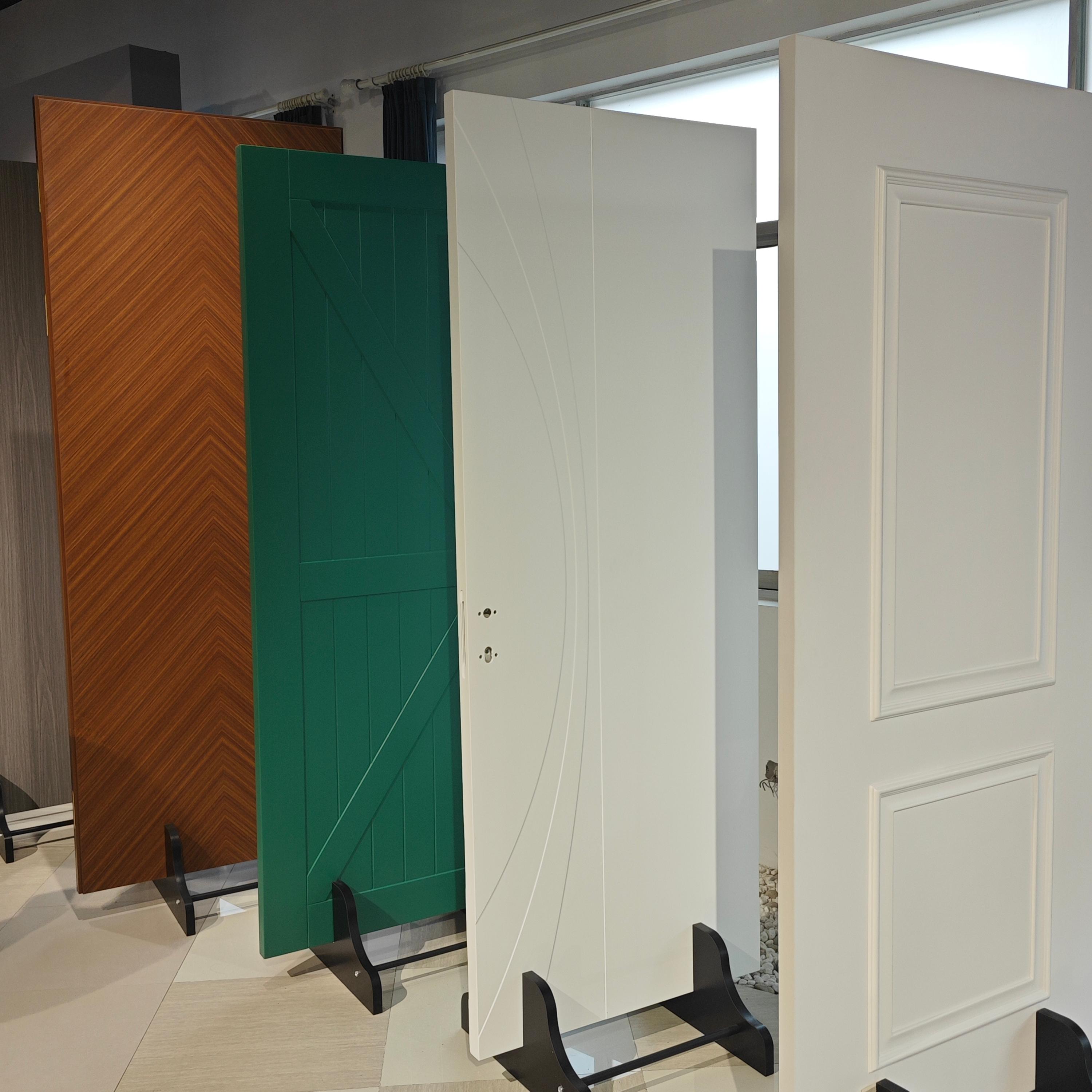 Top Manufacturer Apartment Poly Internal Wood Door Hotel Bedroom Door Plastic Composite WPC Solid Wooden Room Door