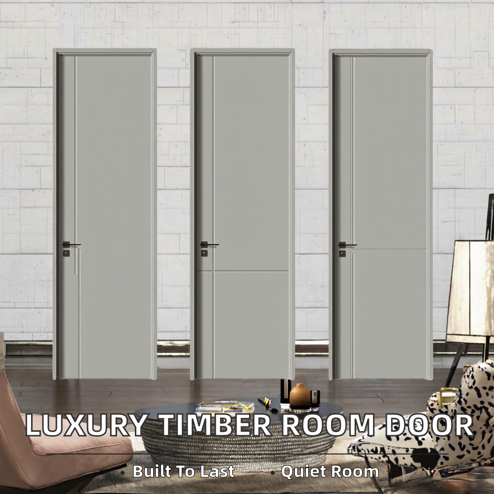 Interior Wooden Doors Featuring a Silent and Soundproof Integrated Design.
