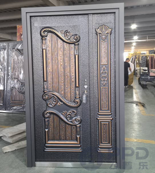 PPD Best Sell Fancy Exterior Security Doors for Nigeria Luxury Main Entrance Tank Bulletproof Security Steel Doors Tank Doors