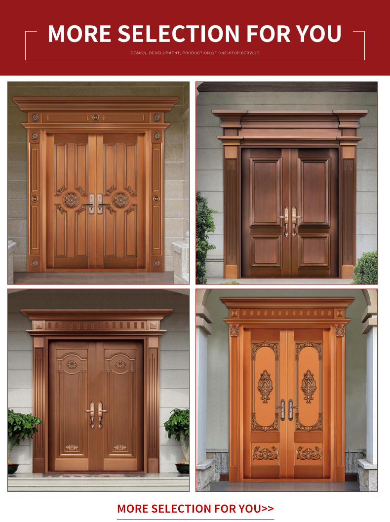 Metal Copper Door Design 5