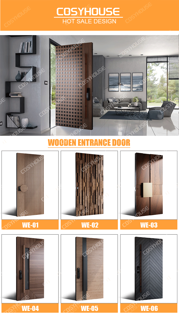 High Security Pivot Doors Fireproof and Bulletproof Armored Front Entry Door