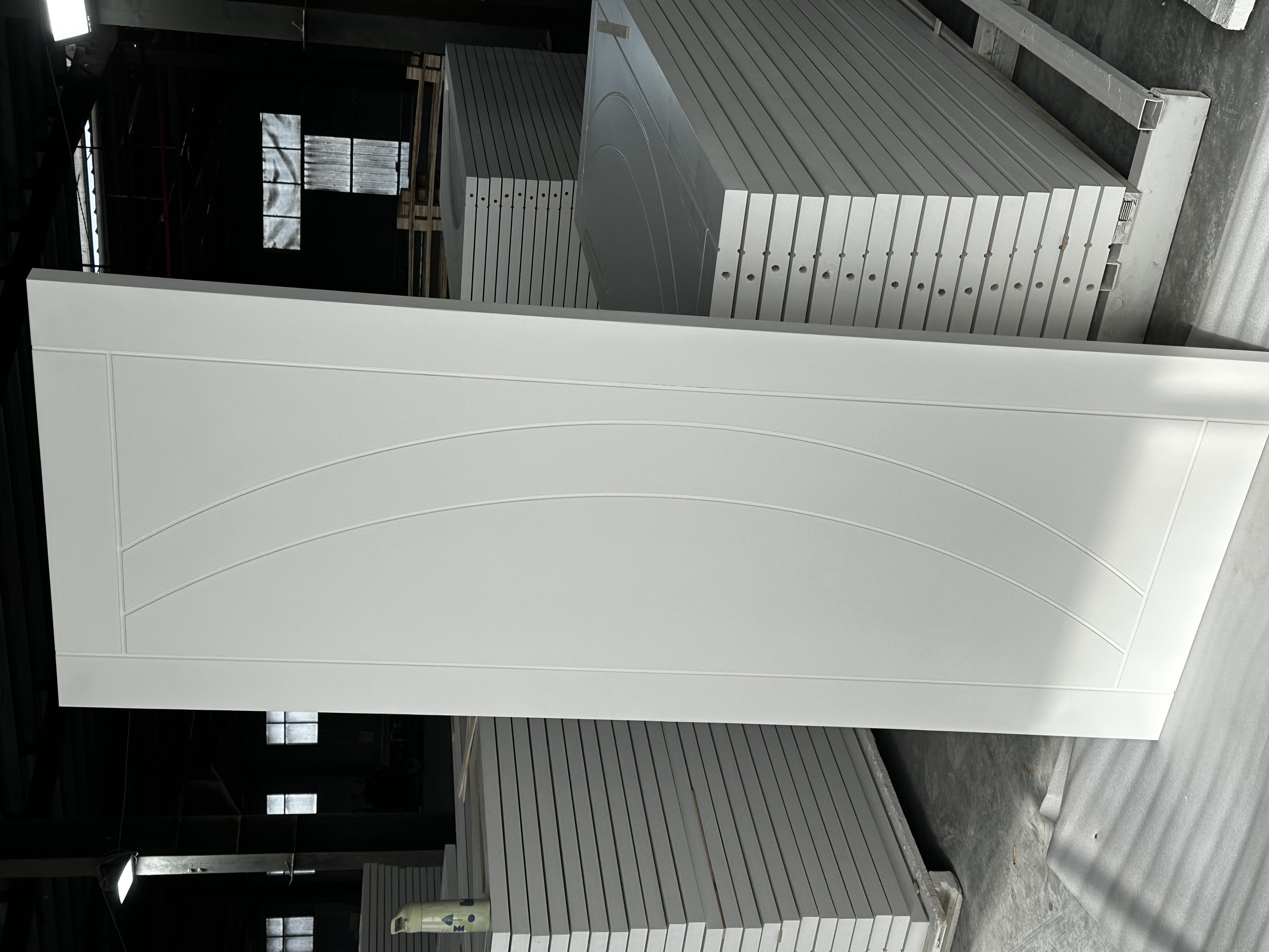 Eco-Friendly White Primer MDF Wood Interior Room Door Flush Door for Hotel