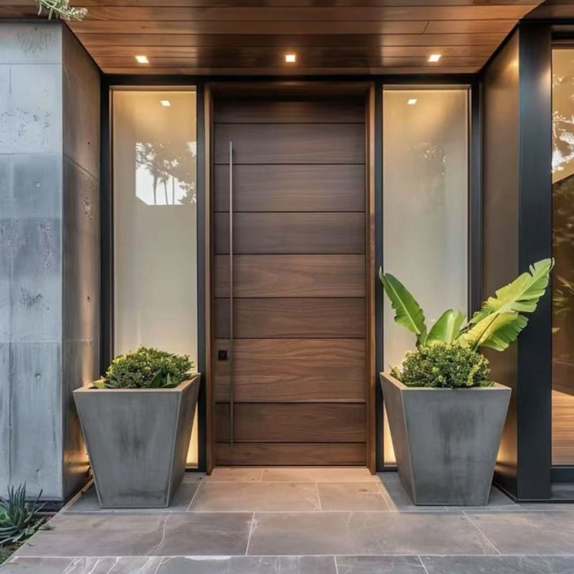 Modern Cast Aluminum Pivot Door - Heavy Duty Security Entrance Door for Main Entry