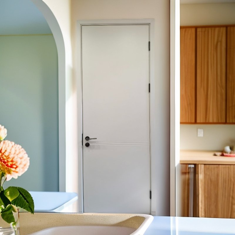Factory-Customized Medium-Density Wood Solid Waterproof and Fireproof PVC WPC Door Bedrooms, Kitchens, Bathrooms and Hotels
