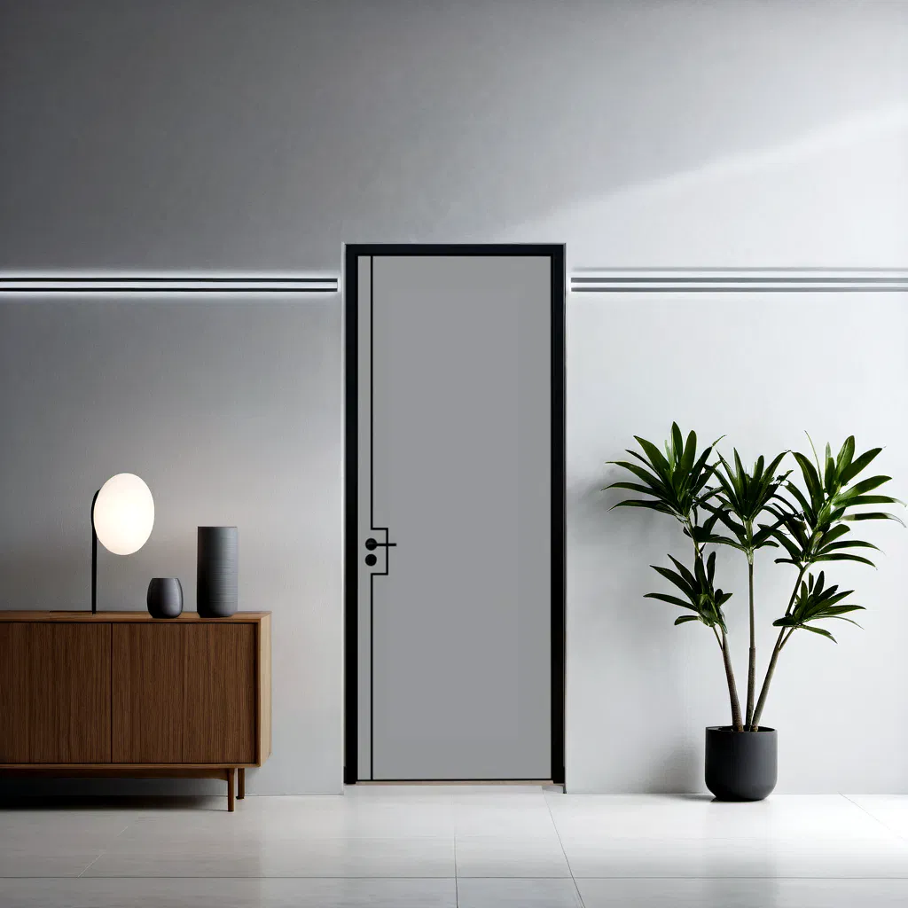 WPC Bathroom Sliding Door - Waterproof, Fireproof, ISO9001 Certified Factory Direct