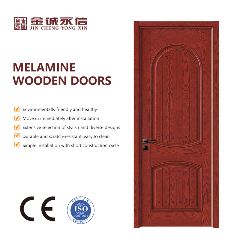 Factory Price Simple Designs Waterproof Soundproof Melamine Interior Wooden Door Hotel Bedroom Entry Wooden Door