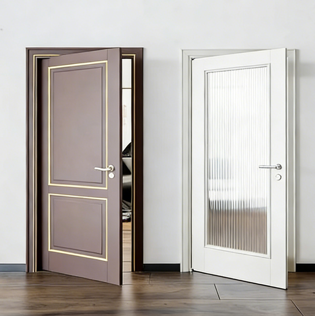 Professional Sound Insulation High Standard Villa Home Theater Interior Door Stainless Steel Wooden Composite Soundproof Doors