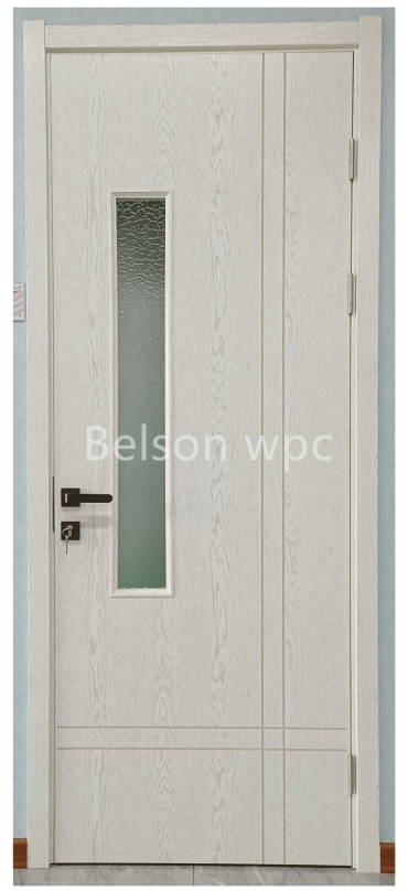 BES Modern Design White PVC Melamine WPC Abs Door Waterproof Internal Finish for Apartments Wood Veneer Primer Door for Sale