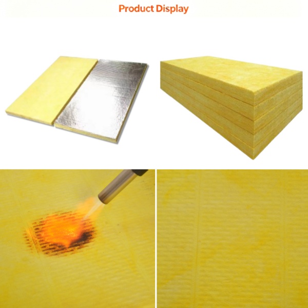 Acoustic Glass Wool Board Modern Design For Ceiling Wall Noise Reduction Studio Room A1 Fireproof Hydrophobic Customizable