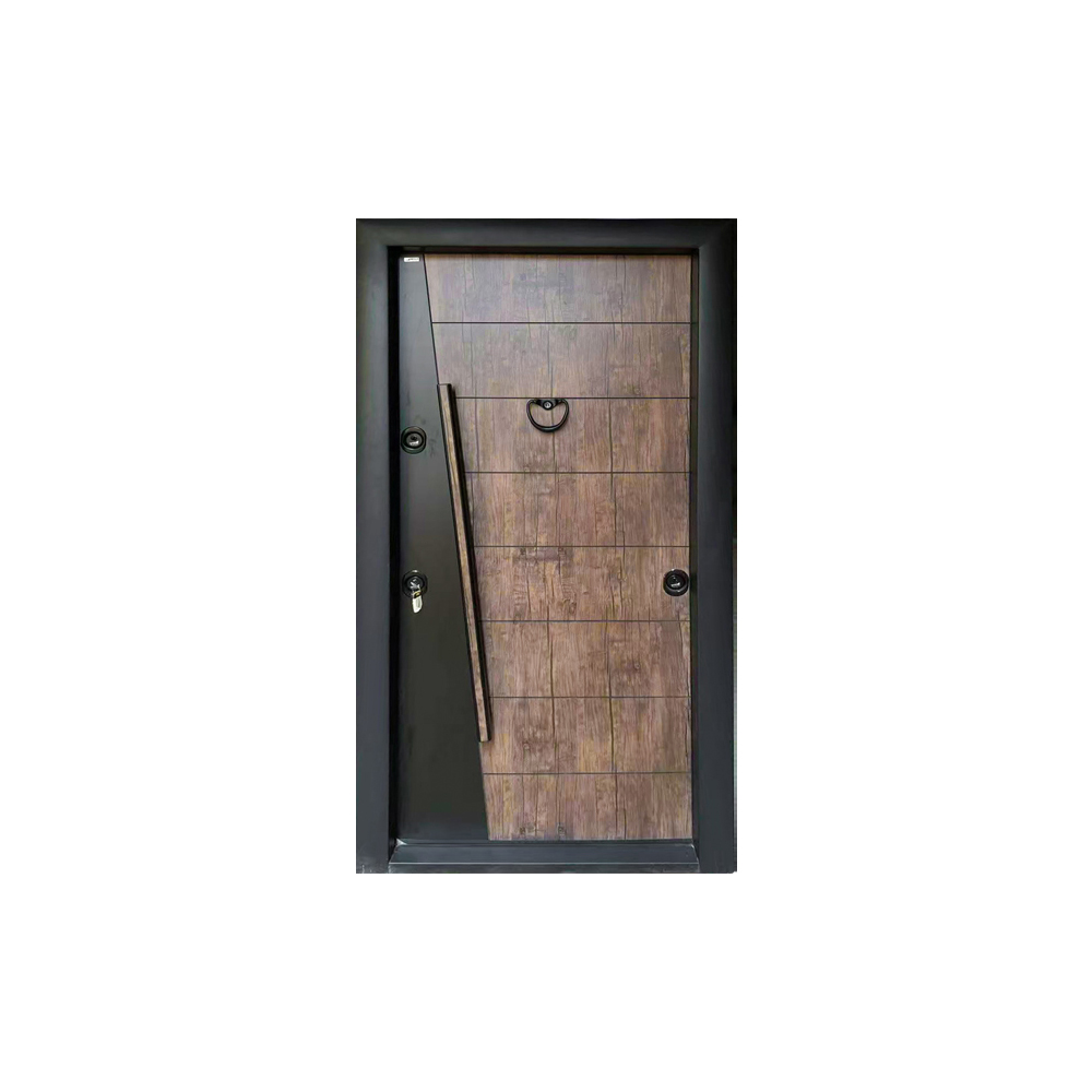 Factory Main Entrance Commercial Modern Bulletproof Armored Steel Waterproof Security Entry Door Finished Outdoor SUFO Brand
