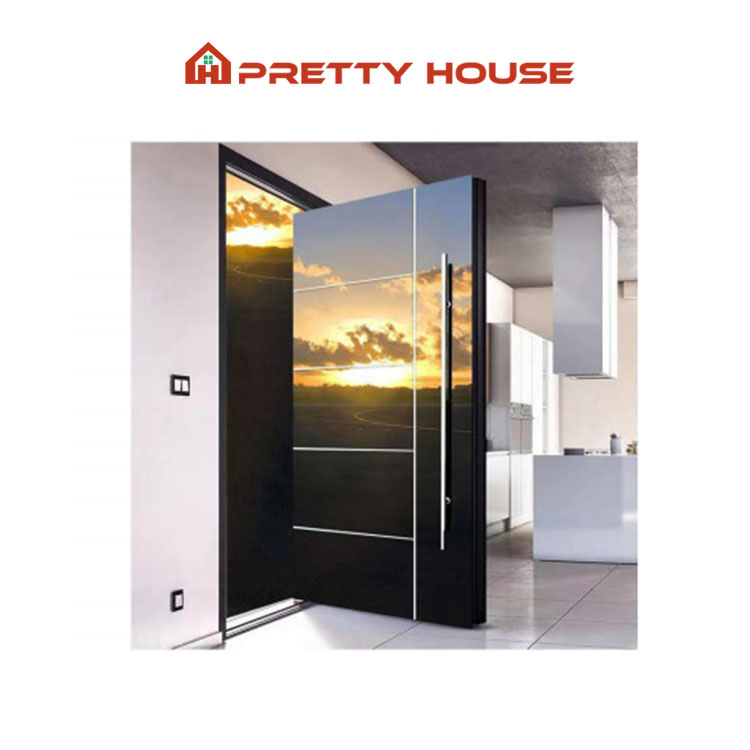 External Modern House Main Entry Door Exterior Designs Entrance Security Aluminum Front Doors
