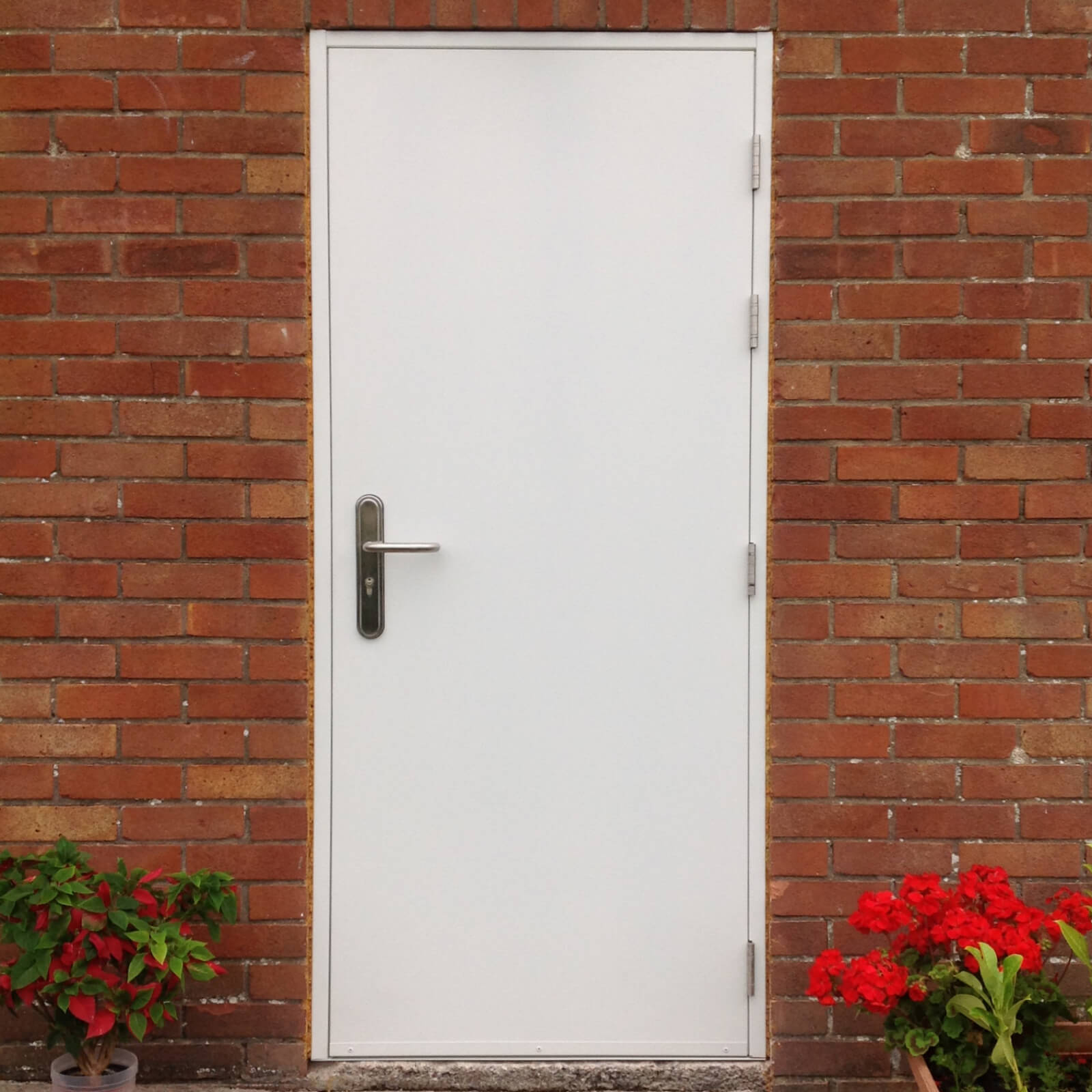 Modern Style Exterior Security Metal Anti Thief Steel Security Doors With Smart Lock and SS Lockset