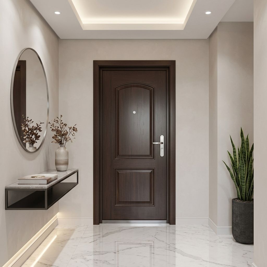 Wholesale European Design Main Entrance Door High Security 3H Fireproof Soundproof Armored Door Set OEM/ODM Factory Price