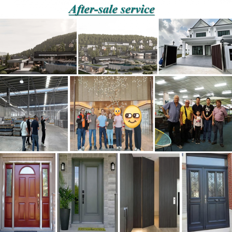 Modern Cast Aluminum Pivot Door - Heavy Duty Security Entrance Door for Main Entry
