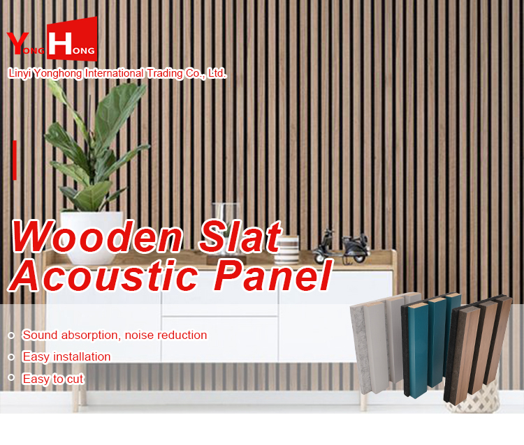 White PVC Coating Acoustic Wood Wall Panel