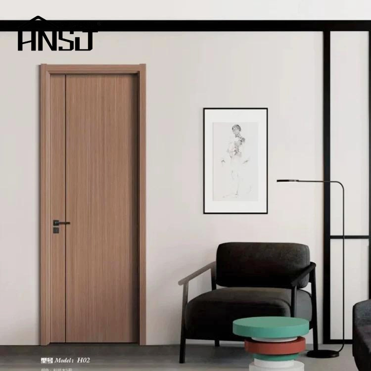 Wholesale Solid Wood Door Interior Wooden WPC Room Composite Entrance House Exterior Main Teak Double Design Entrance Security Room PVC Pivot Fire Door Price
