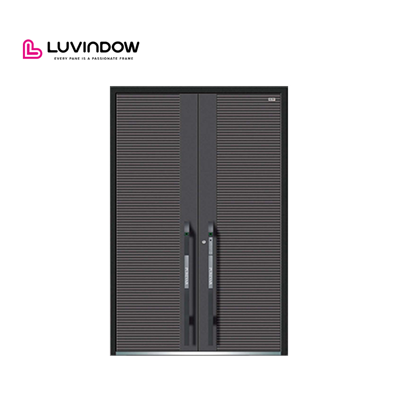 Premium Luxury Aluminum Alloy Villa Main Entrance Doors Fire Prevention Soundproof Modern Design Exterior