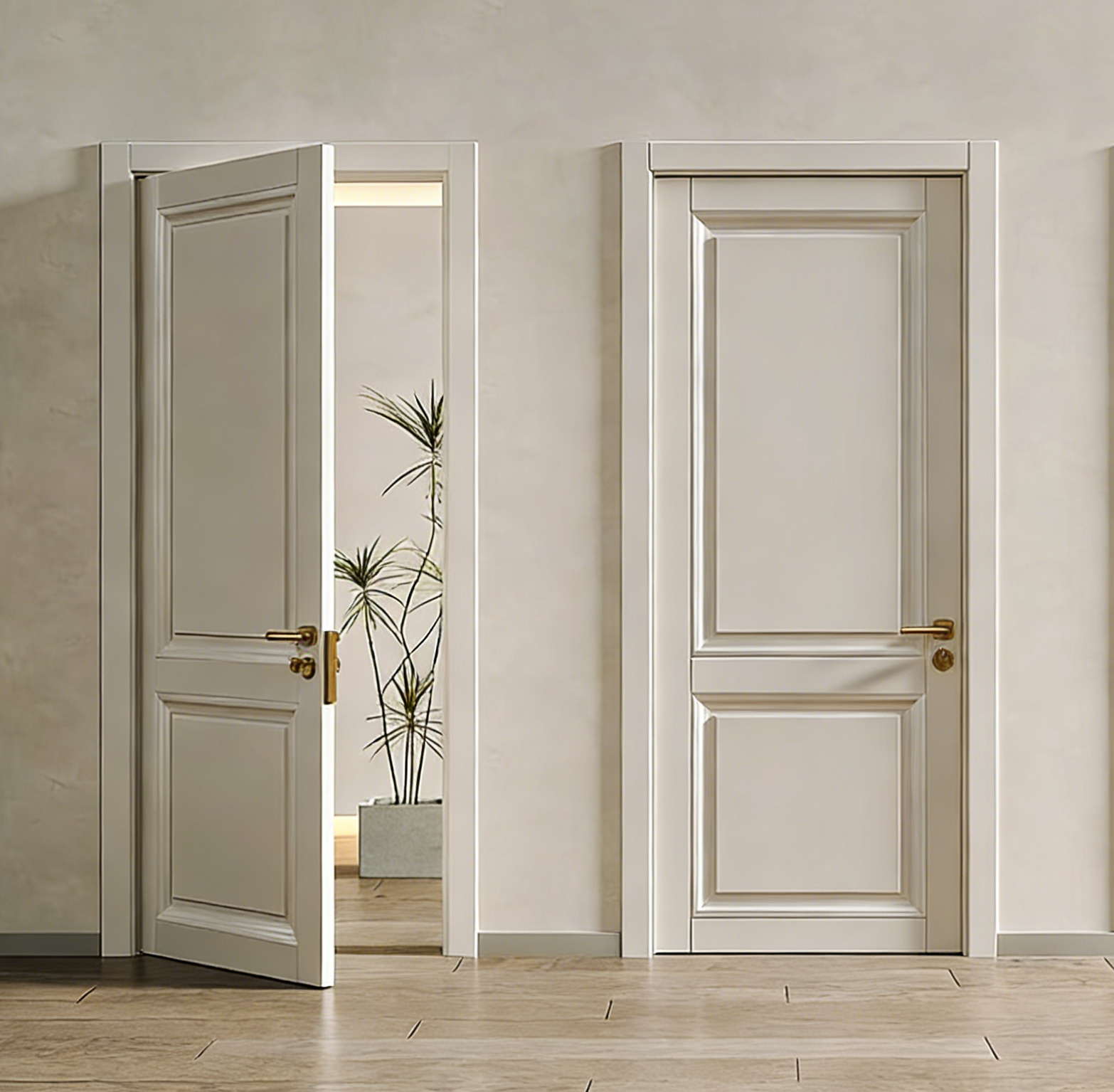 Residential Prehung Sound Insulation Modern Flush Design American Red Oak Veneer MDF Interior Solid Wood Door for Houses