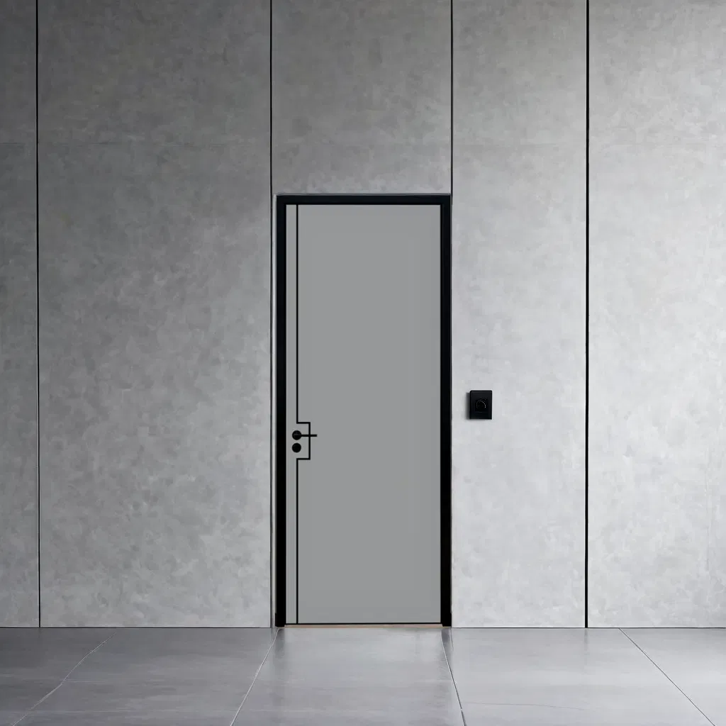 WPC Bathroom Sliding Door - Waterproof, Fireproof, ISO9001 Certified Factory Direct
