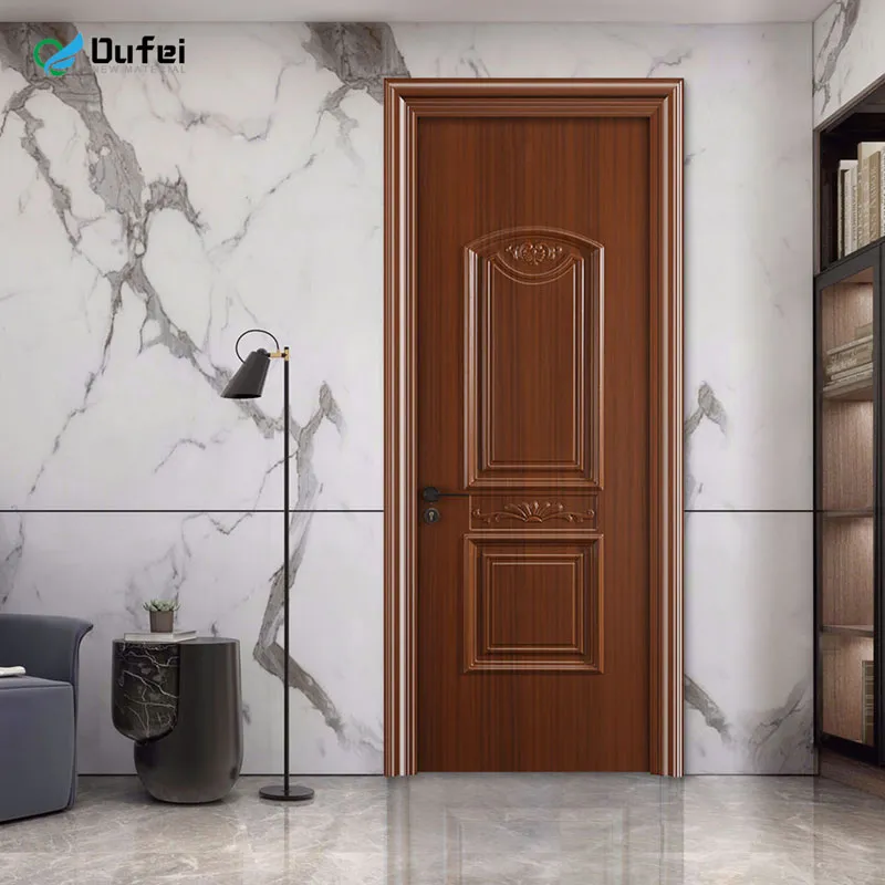White Doors Entry Security Door WPC Door Waterproof Fireproof for Bathroom