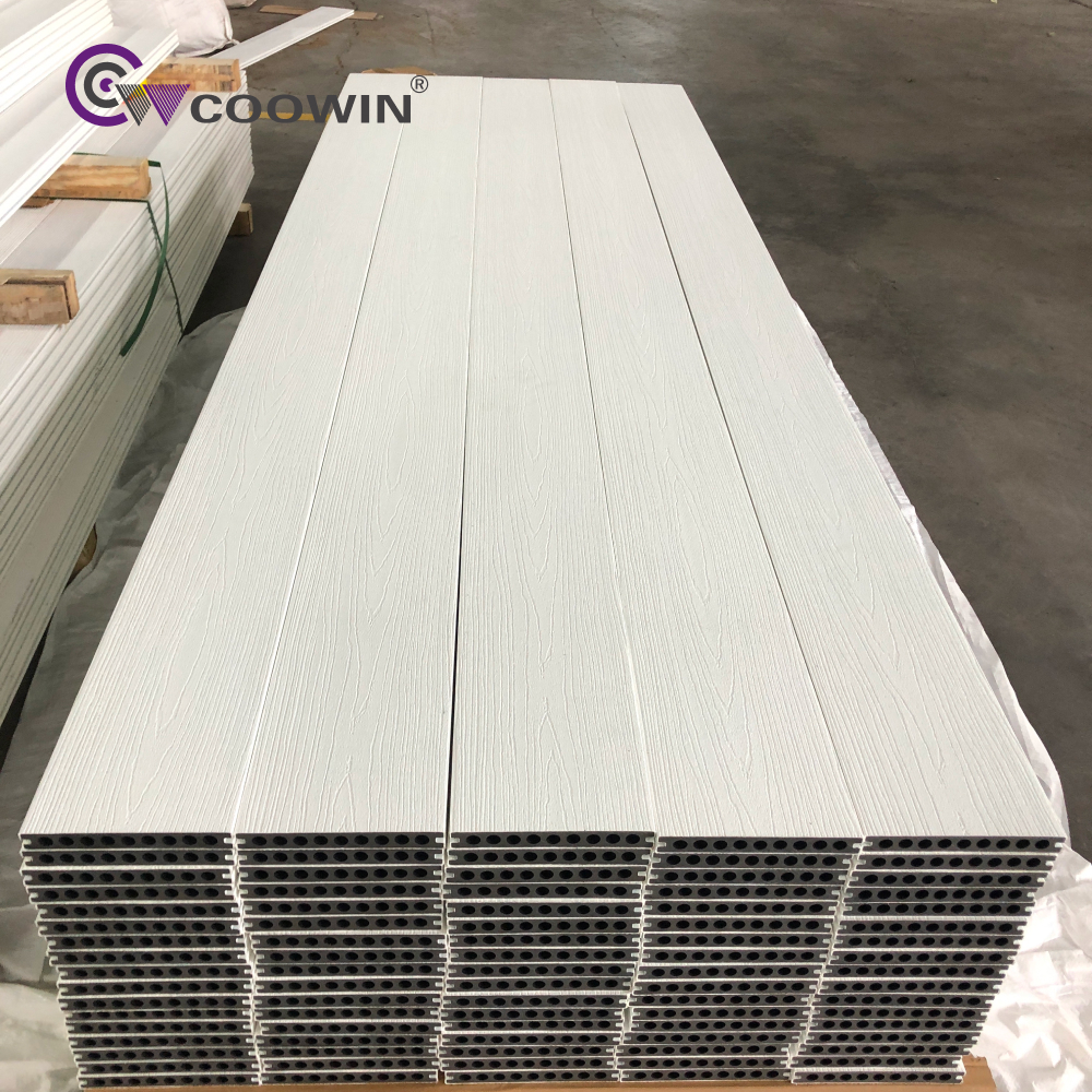 COOWIN Park Midcentury Composite Pvc Outdoor Patio Wood WPC Decking Distressed Decking