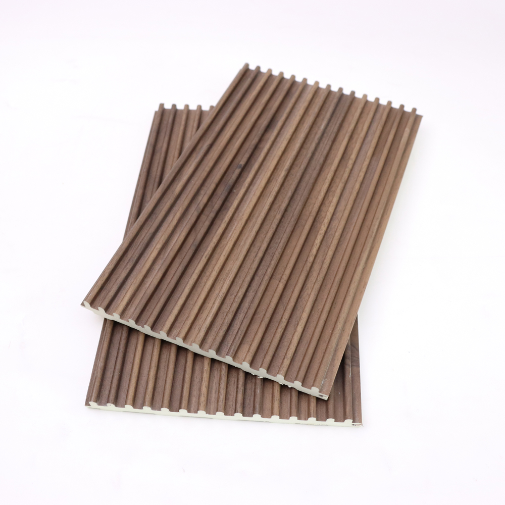 Eco-Friendly Fireproof Waterproof WPC Indoor Fluted Wall Panel Interior PVC Wood Alternative Decorative Cladding Panel