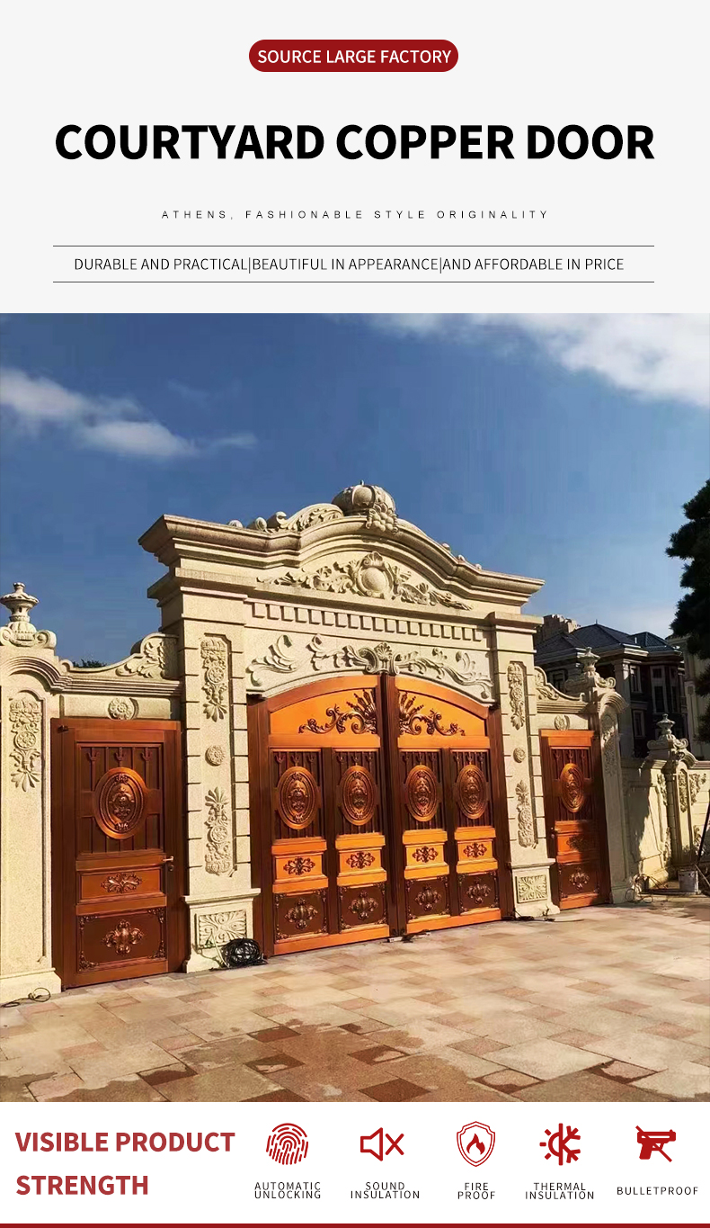Metal Copper Door Showcase