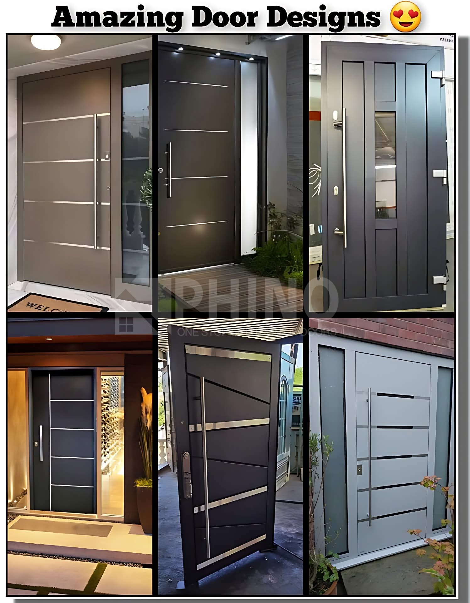 Modern American Design 3D Carving Large Steel Security Door Bulletproof Main Pivot Entry Metal Exterior Door for House