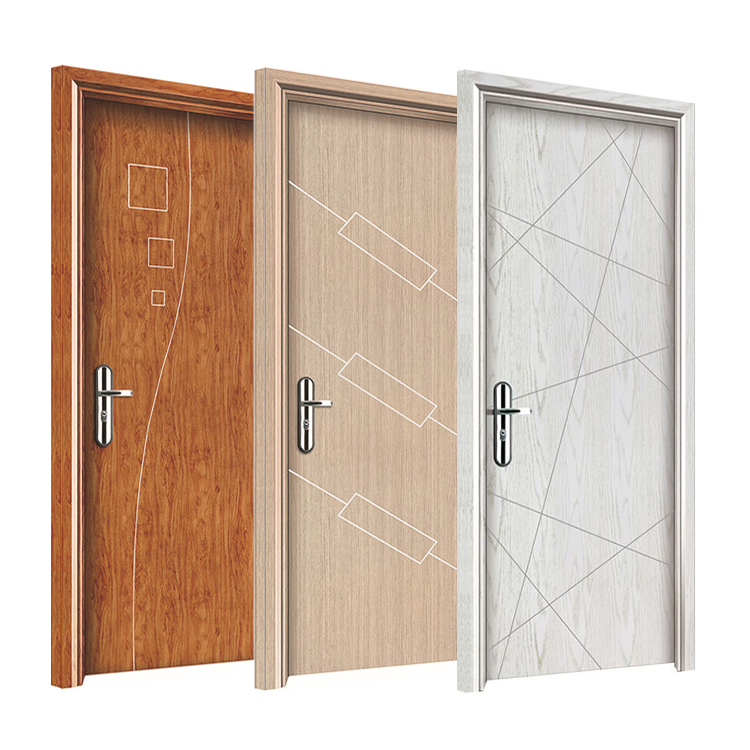 China Foshan Provider Design Bathroom Water Proofing Composite Plastic Wooden WPC Door