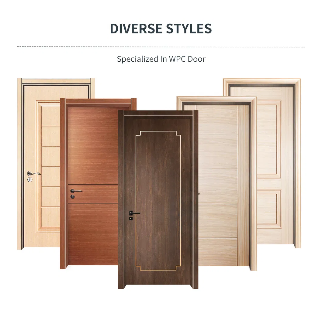Waterproof Flame Retardant Interior WPC Bathroom Door Color Card 1