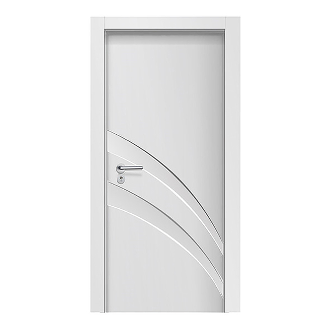 Polymer Interior Doors Frame Waterproof Others Bathroom Doors Sets Hotel WPC Door
