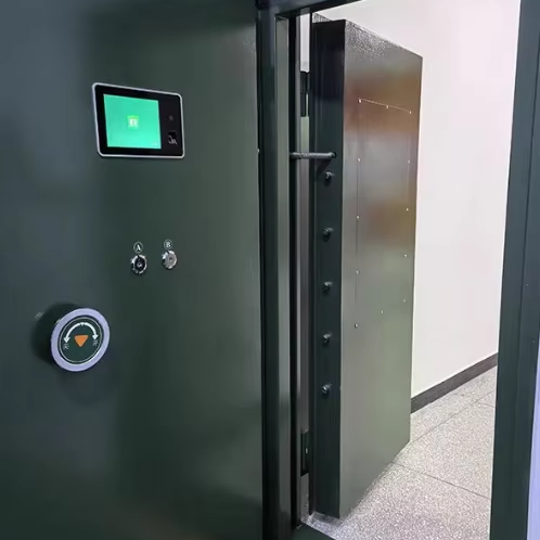 High Quality Modern Bullet-Proof Security Door with Stainless Steel Finish Armoured Reinforcement 1 Year Warranty
